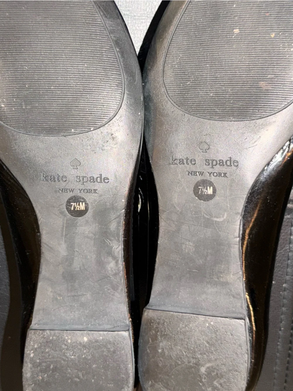 Kate Spade Black Patent Leather Pointed Mary Jane Flats